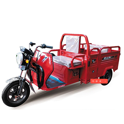 Electric three-wheeled vehicle for both passenger and cargo transport